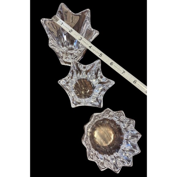 3 Signed ORREFORS Crystal Tulip Bowls - Picture 7 of 9